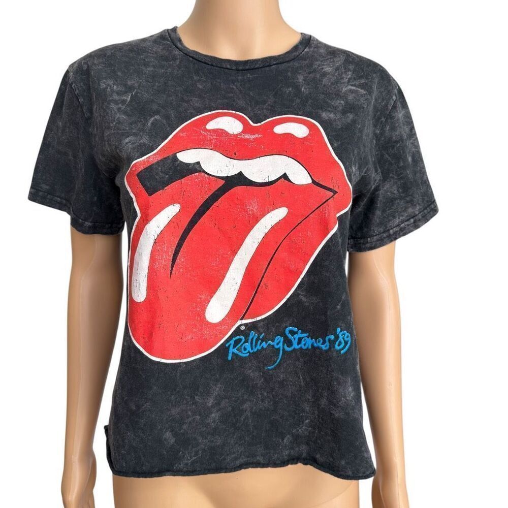 Rolling Stones '89 Tongue Mineral Wash Graphic Tee 100% cotton size M